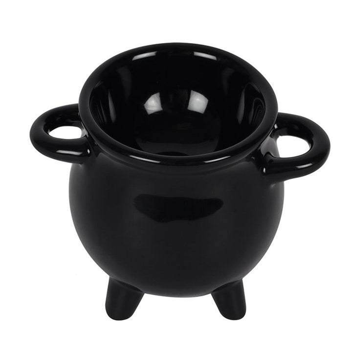 Cauldron Egg Cup with Broom Spoon