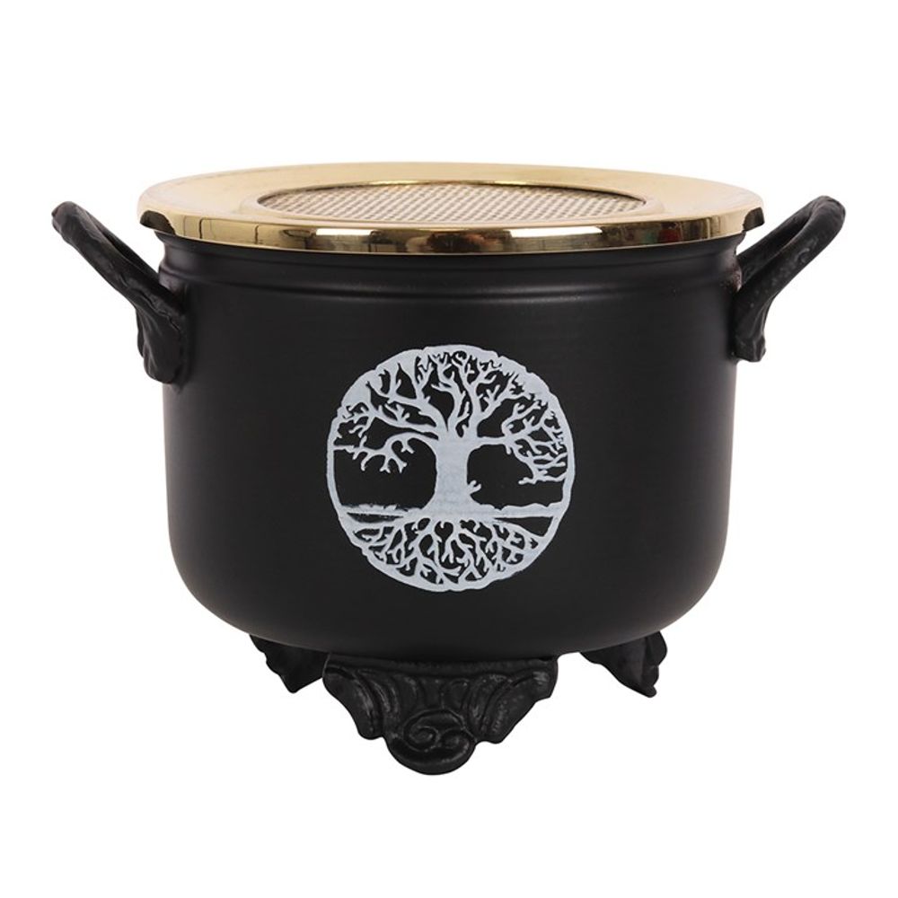 Tree of Life Cauldron Resin Incense Burner