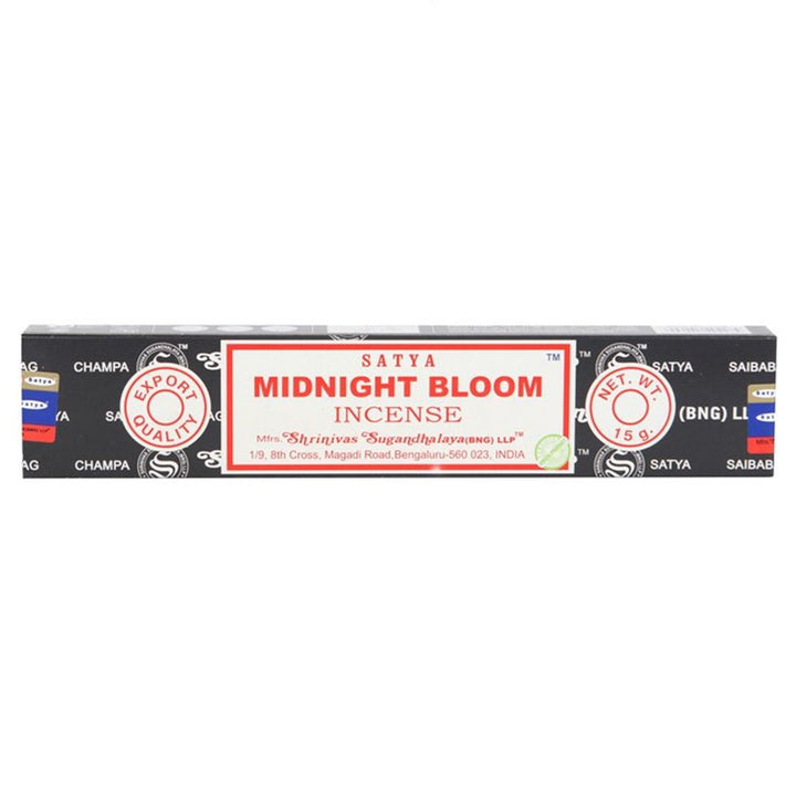 12 Packs of Midnight Bloom Incense Sticks by Satya