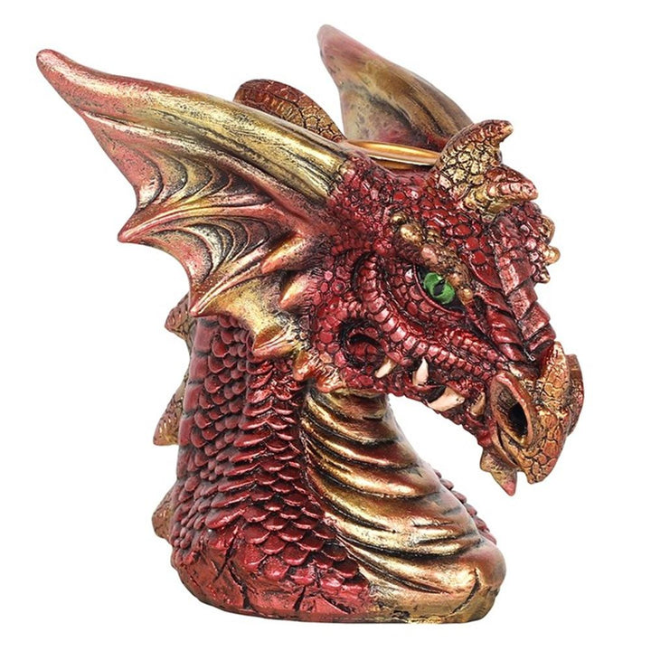 Small Red Dragon Head Backflow Incense Burner