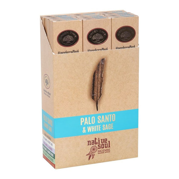 Set of 12 Palo Santo & White Sage Smudge Incense Sticks