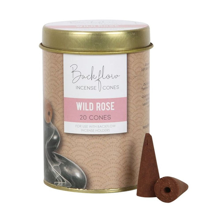 6 Tins of Elements Wild Rose Jumbo Backflow Cones