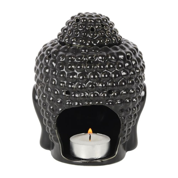 Black Buddha Head Oil Burner