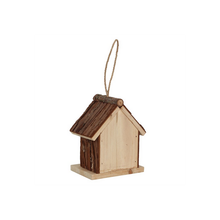 Wood Bark Bird House