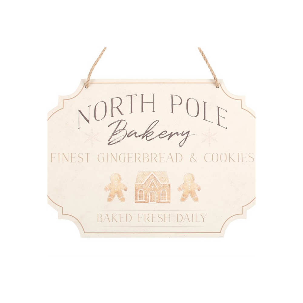 North Pole Bakery Hanging Sign