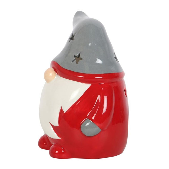Red and Grey Gonk Tealight Holder