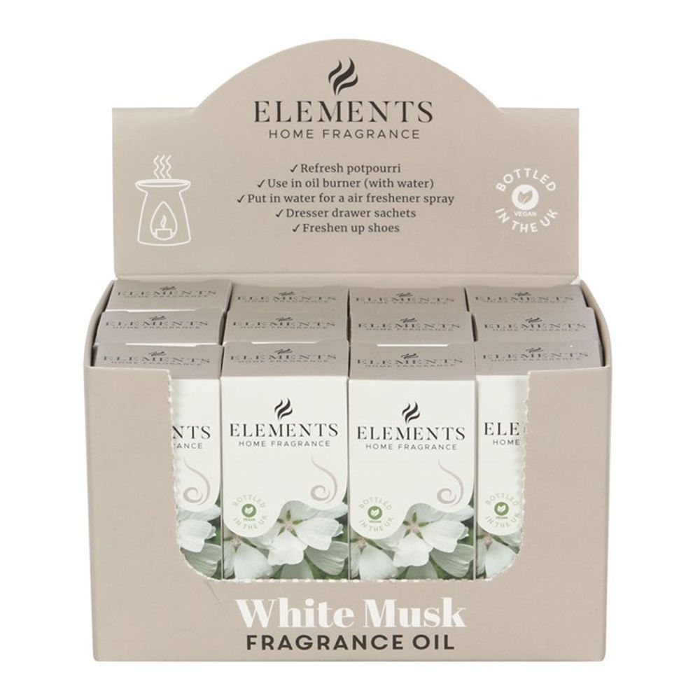 Set of 12 Elements White Musk Fragrance Oils