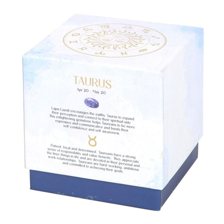 Taurus Amber & Vanilla Gemstone Zodiac Candle