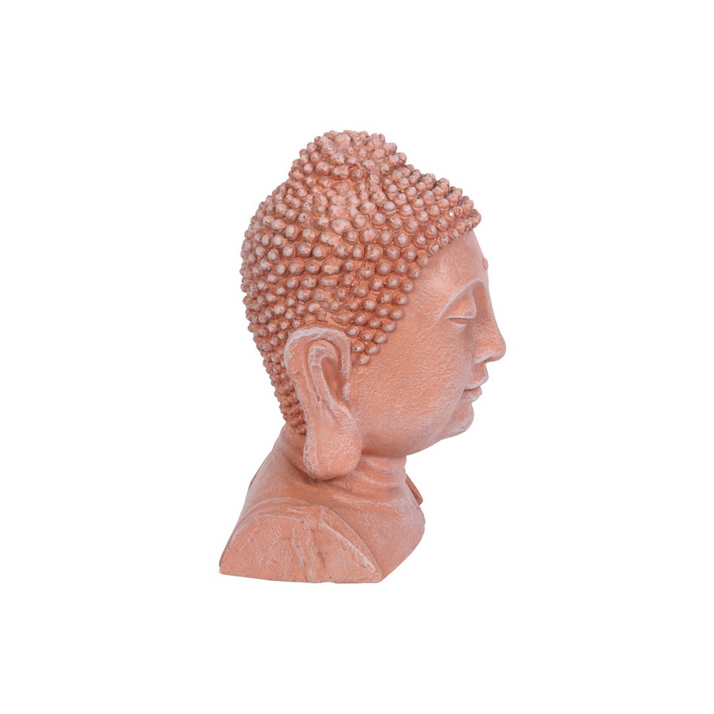 41cm Terracotta Effect Buddha Head Ornament