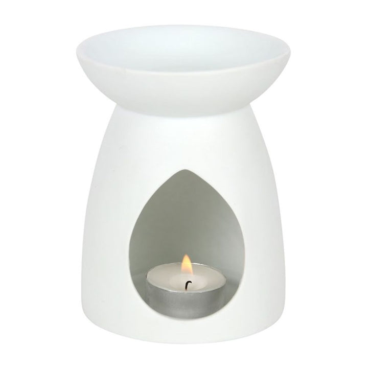 White Ceramic Mandala Oil Burner