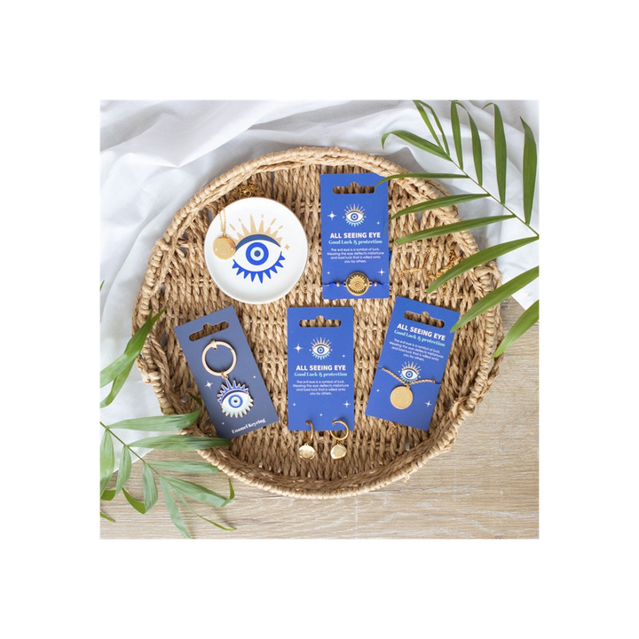 All Seeing Eye Necklace & Dish Gift Set