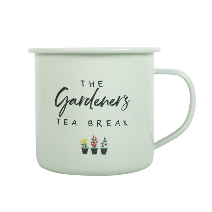 Gardener's Tea Break Enamel Mug