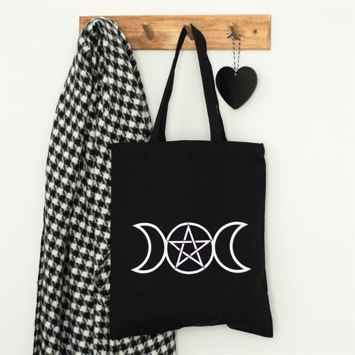 Triple Moon Cotton Tote Bag