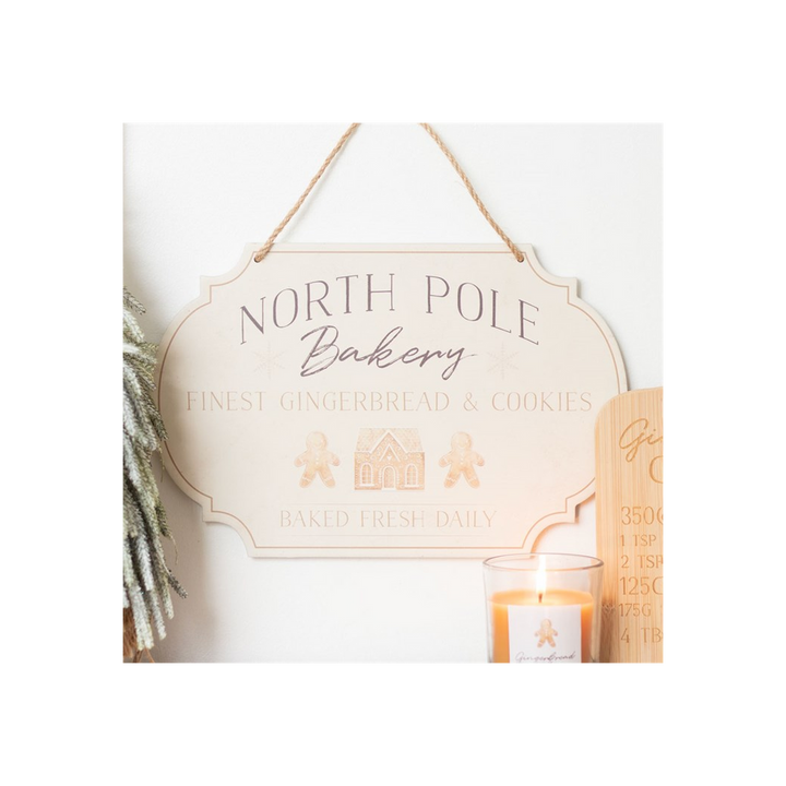 North Pole Bakery Hanging Sign