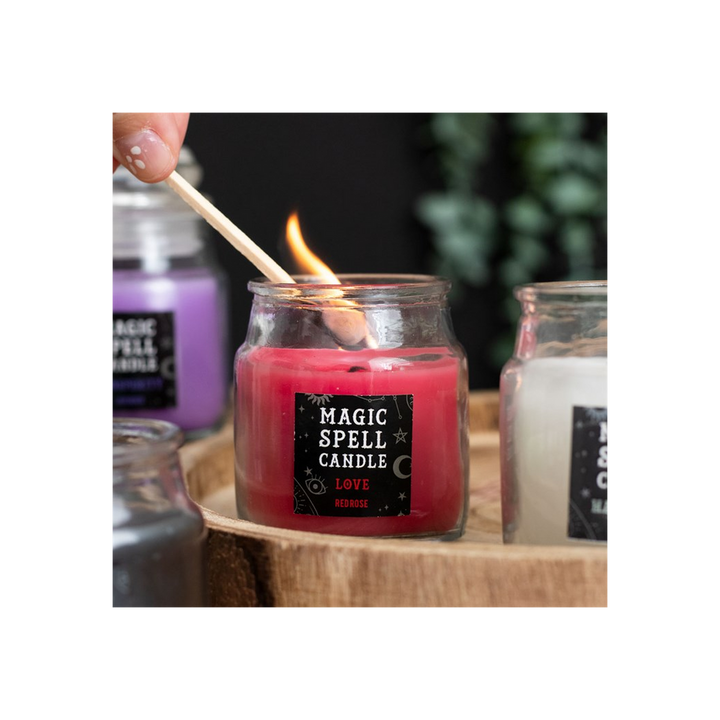 Rose 'Love' Spell Candle Jar