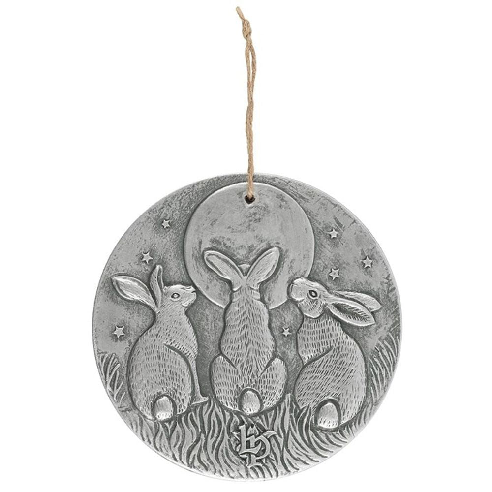 Silver Effect Moon Shadows Plaque by Lisa Parker
