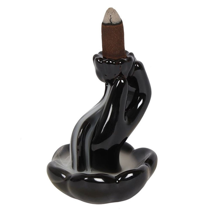 Hand & Lotus Flower Backflow Incense Burner