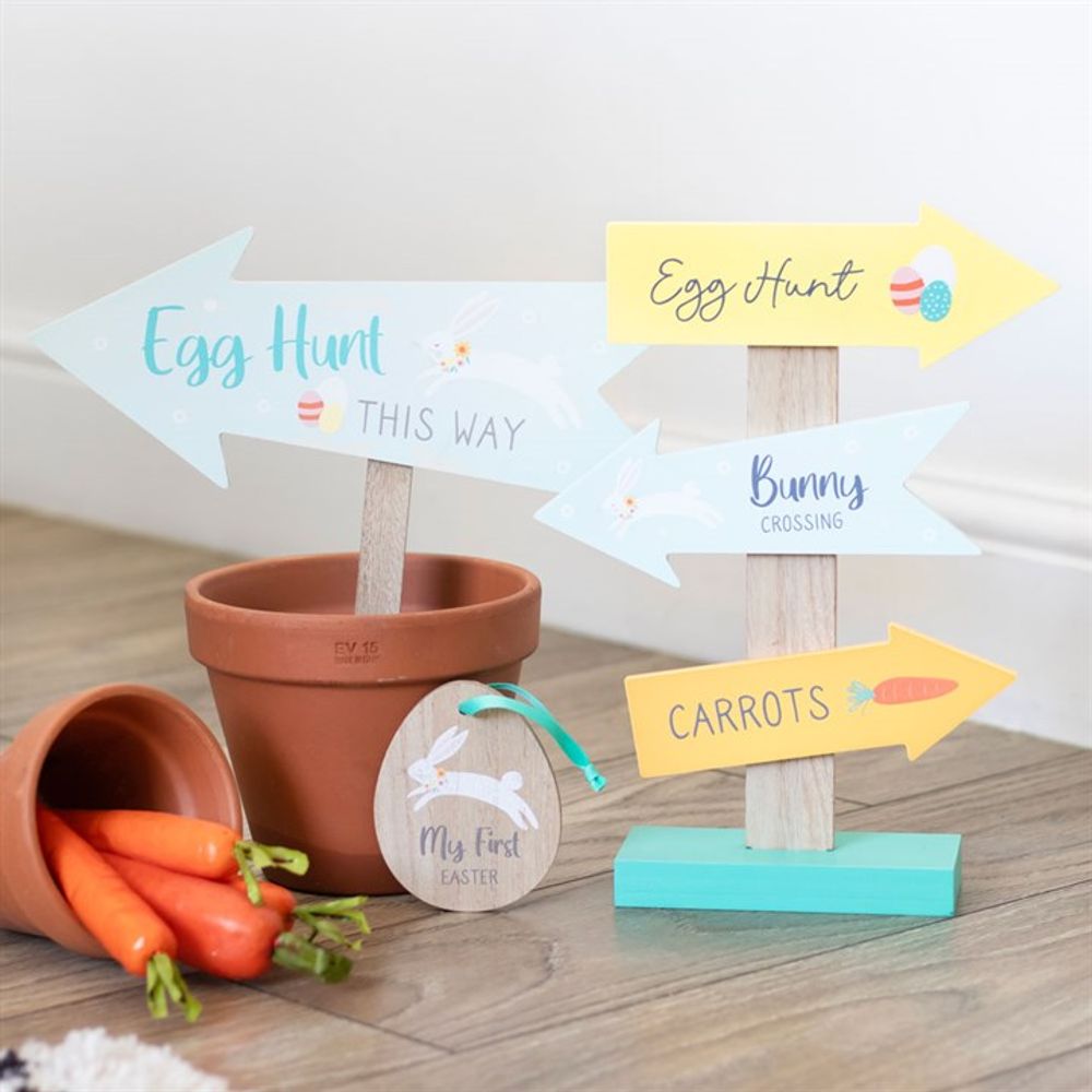 Easter Directional Arrow Standing Sign