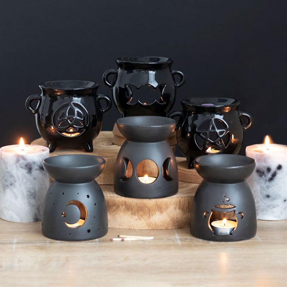 Triple Moon Cauldron Oil Burner