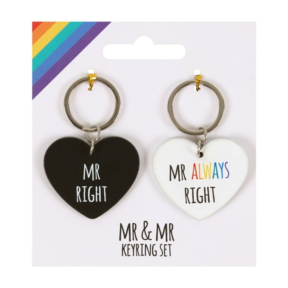 Mr and Mr Right Keyring Set