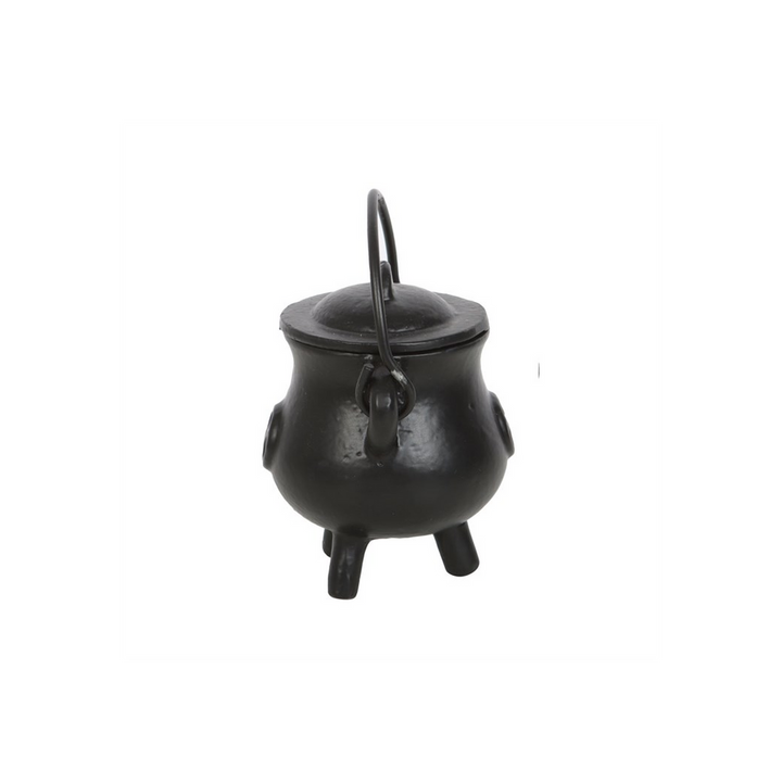 7.5cm Smooth Cast Iron Cauldron with Pentagram