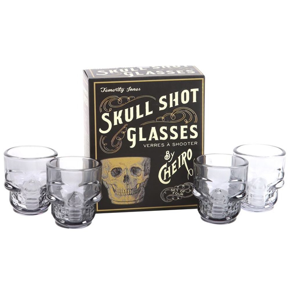 Set of 4 Skull Shot Glasses