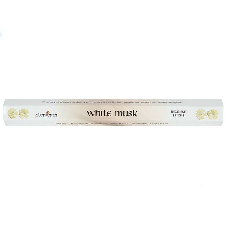 Set of 6 Packets of Elements White Musk Incense Sticks