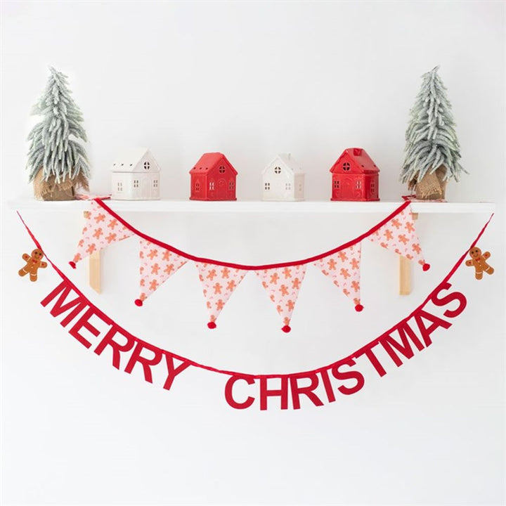 Merry Christmas Gingerbread Bunting