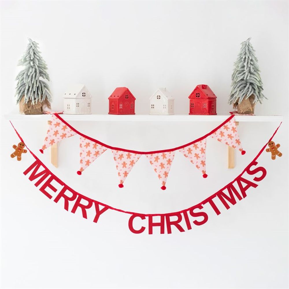 Merry Christmas Gingerbread Bunting
