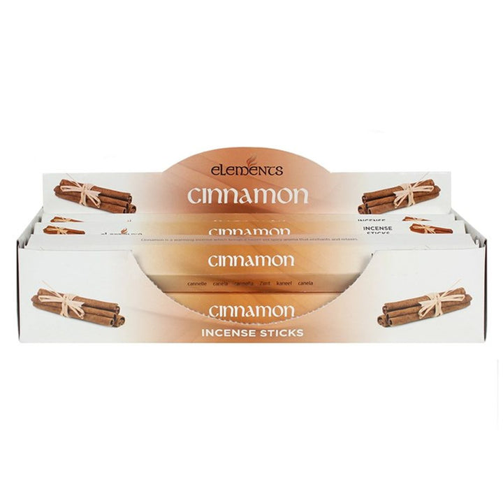 Set of 6 Packets of Elements Cinnamon Incense Sticks