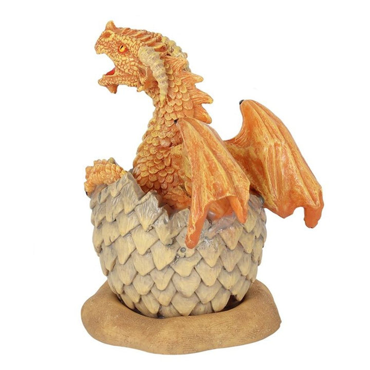 Yellow Hatching Dragon Incense Cone Burner