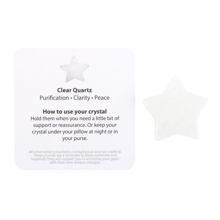You're a Star Lucky Clear Quartz Crystal Star in a Bag