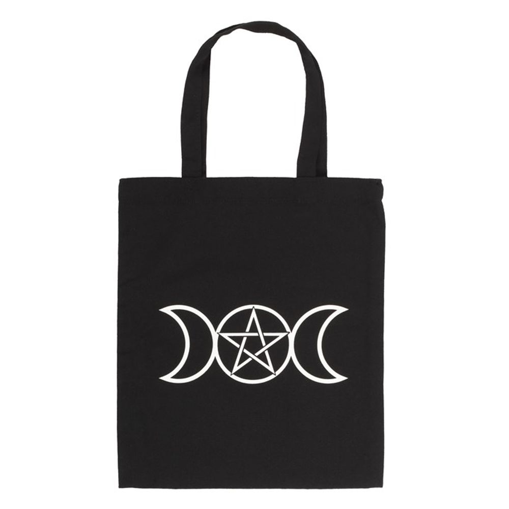 Triple Moon Cotton Tote Bag