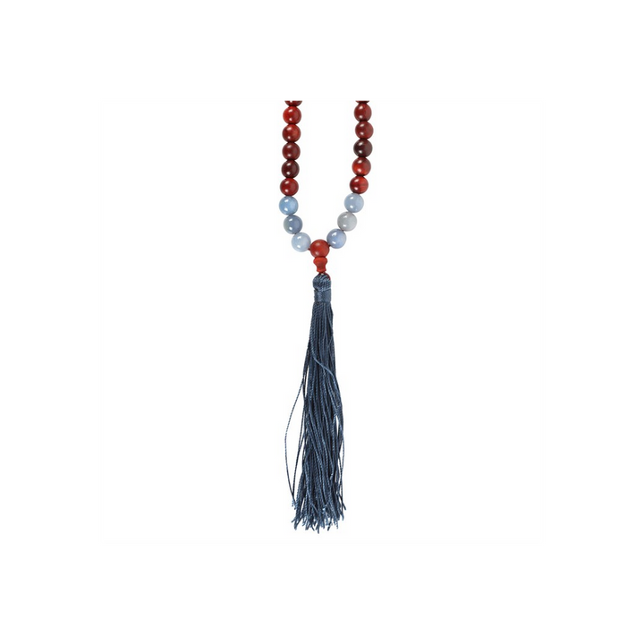 Communication Rosewood & Sodalite Mallah Necklace