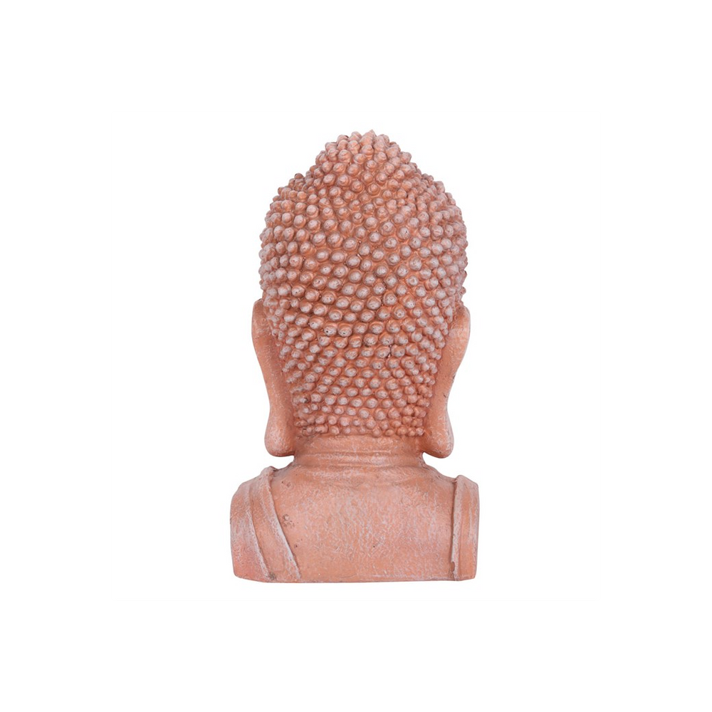 41cm Terracotta Effect Buddha Head Ornament