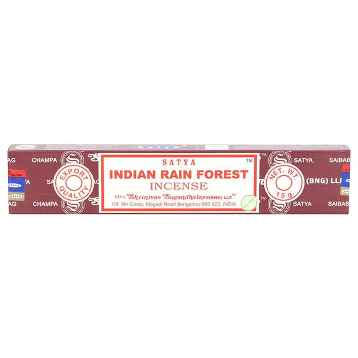 12 Packs of Indian Rain Forest Incense Sticks by Satya