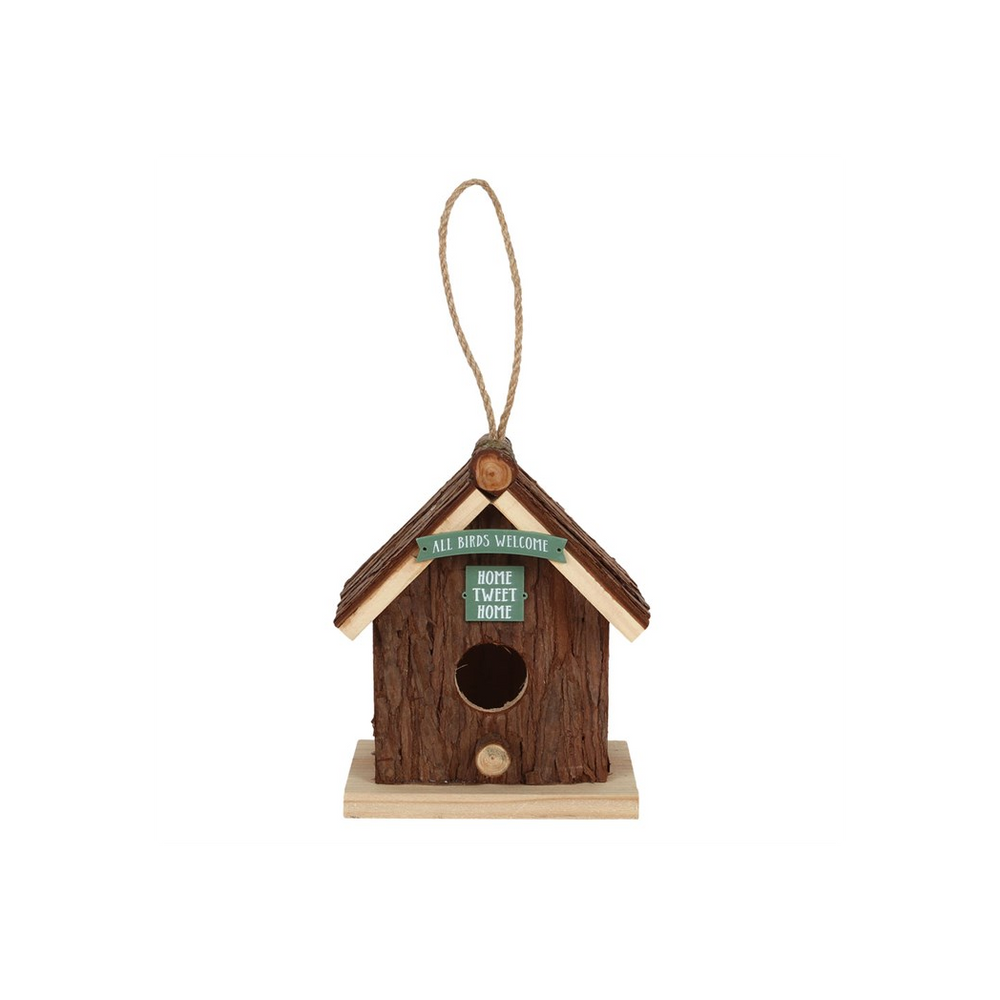 Wood Bark Bird House