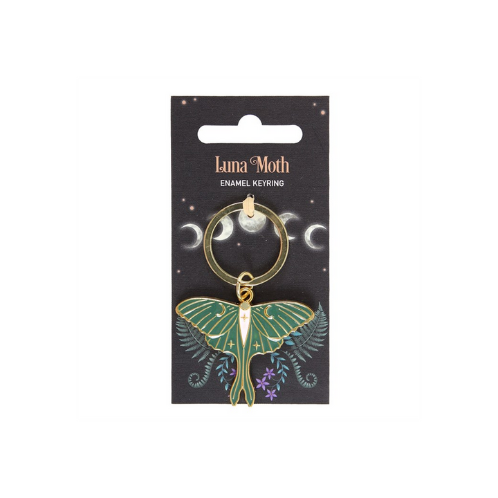 Luna Moth Keyring