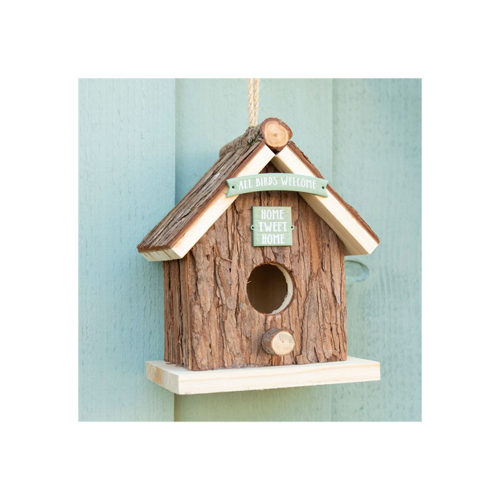Wood Bark Bird House