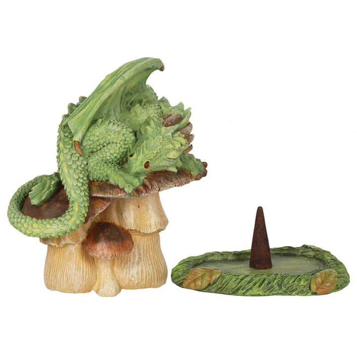 Green Dragon Incense Cone Burner by Anne Stokes